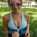 Numbers horny girls
